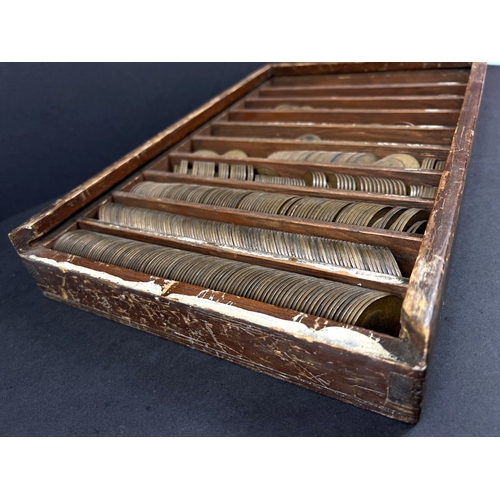 718A - A large selection of pre-decimal bronze coins