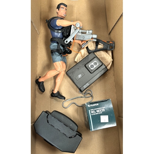 208A - A collection of vintage cameras toys clocks etcNo bids sold with next lot