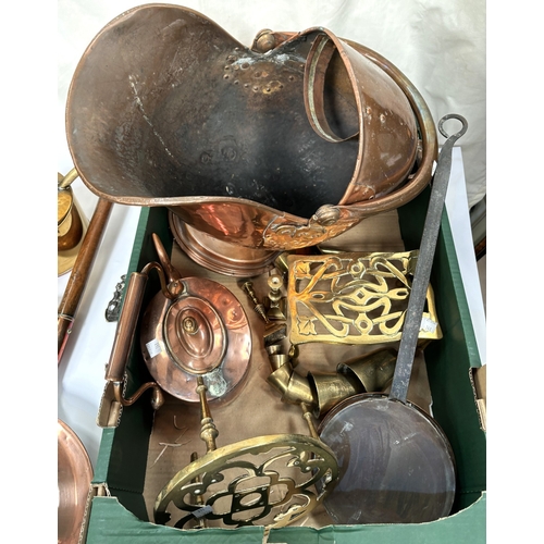 219B - A copper coal scuttle, other copper etc