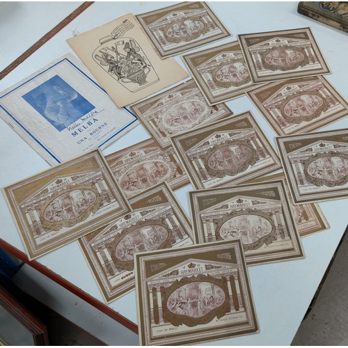 213 - A collection of 13 late 19th century Haymarket Theatre Royal Programmes an 1893 programme and anothe... 