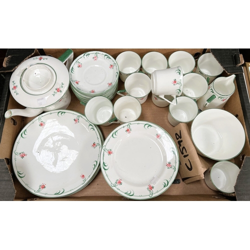 537 - A Royal Albert 'Tranquility' part tea service, Royal Stafford tea service and a Whitley traditional ... 