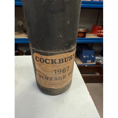 745A - A bottle of Cockburns 1967 vintage port