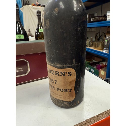 745A - A bottle of Cockburns 1967 vintage port