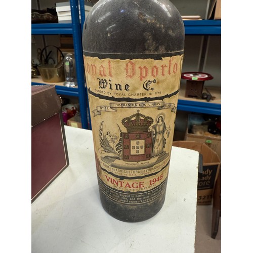 745B - A bottle of Royal Oporto port vintage 1945