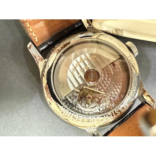 649 - A Longines Master Collection automatic stainless steel cased wristwatch, date on the quarter past, w... 