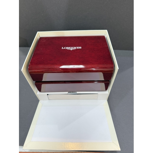 649 - A Longines Master Collection automatic stainless steel cased wristwatch, date on the quarter past, w... 