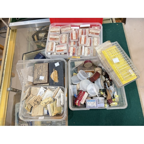 707 - A collection of watch parts etc