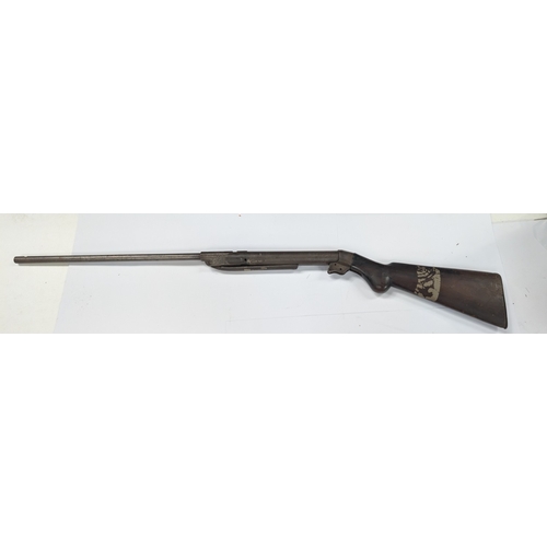 A 19th century air rifle by Lane Bros, London, a/f, no trigger ...
