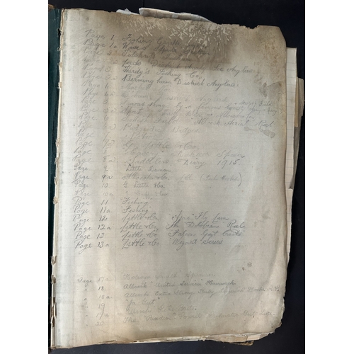 29 - A large file with letters, advertisements etc relating to Alcock & Co Fishing Tackle Makers.