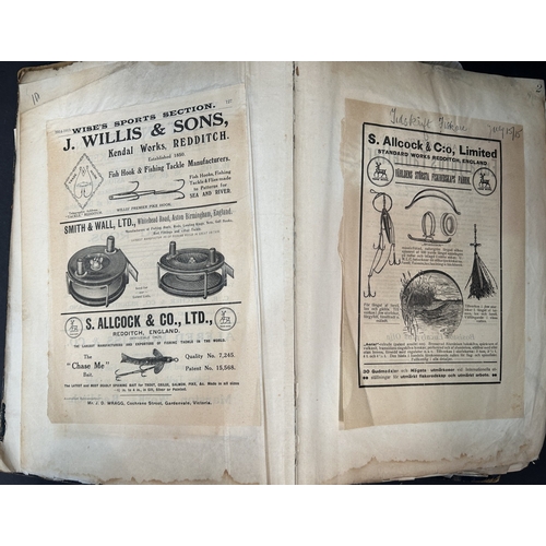 29 - A large file with letters, advertisements etc relating to Alcock & Co Fishing Tackle Makers.