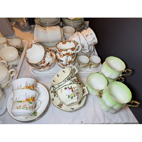 36 - A collection of various part sets of tea cups and saucers etc....