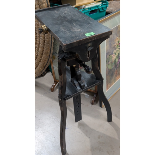 28 - A late 19th century wooden Camera tripod....