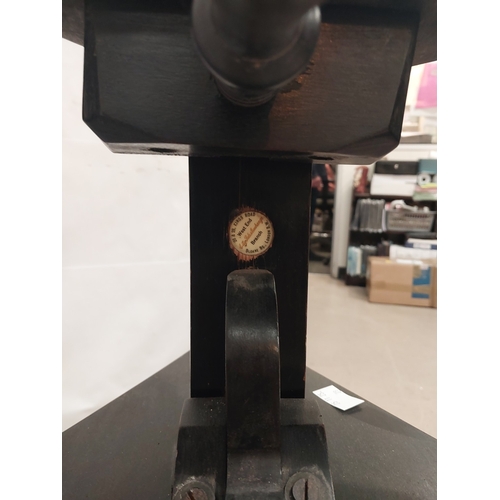 28 - A late 19th century wooden Camera tripod....