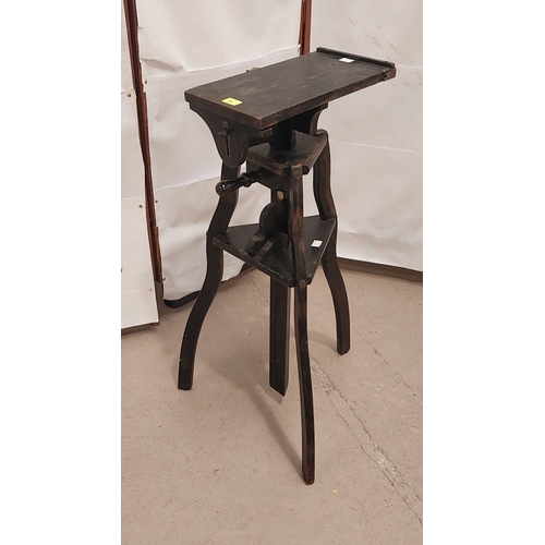 28 - A late 19th century wooden Camera tripod....