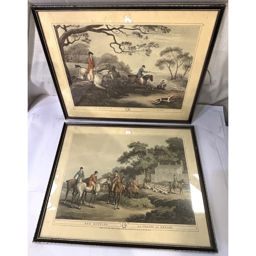 44 - 4 Hunting prints 