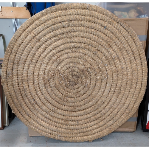 26A - A large bound hay archery/ shooting target diameter 130cm...