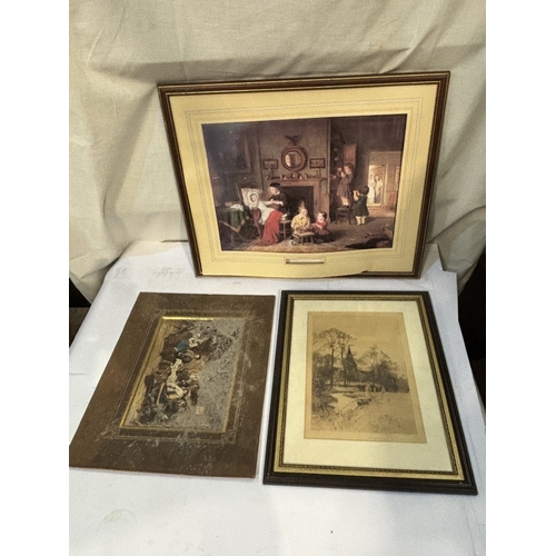 43 - A Bob Richardson signed print (faded and 4 other prints)...