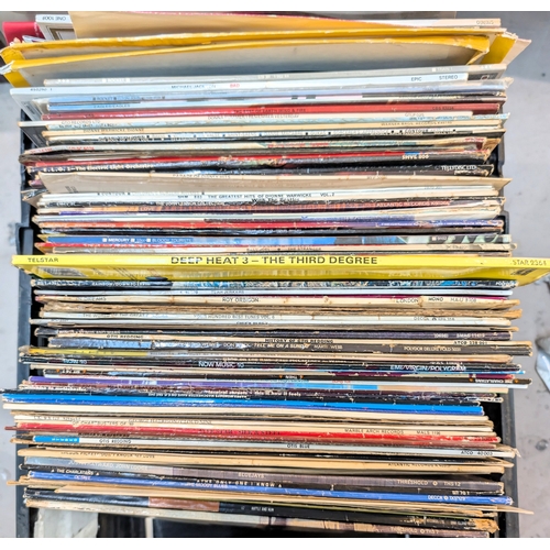 45A - A large selection of 1970's and onwards rock and pop LP's Michael Jackson, ELO, David Bowie etc...