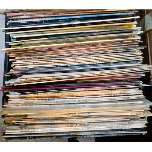 45A - A large selection of 1970's and onwards rock and pop LP's Michael Jackson, ELO, David Bowie etc...