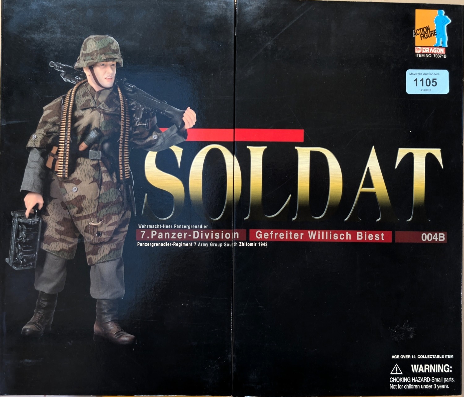 Dragon Action Figure 1/6 scale model, Soldat 7. Panzer-Division ...