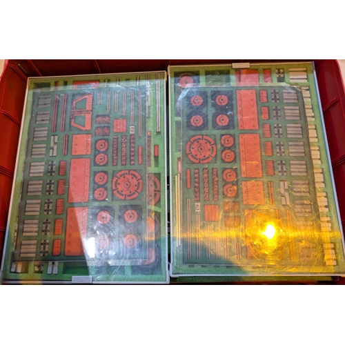 306 - CVK Fishertechnik cased vintage construction set with six trays of various materials to build cars b... 