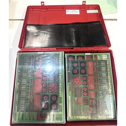 306 - CVK Fishertechnik cased vintage construction set with six trays of various materials to build cars b... 