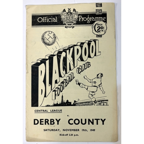 225 - Football programmes collection 1944/45 War Cup Blackpool v Bolton Wanderers 7th April 1945, 1945/46 ... 