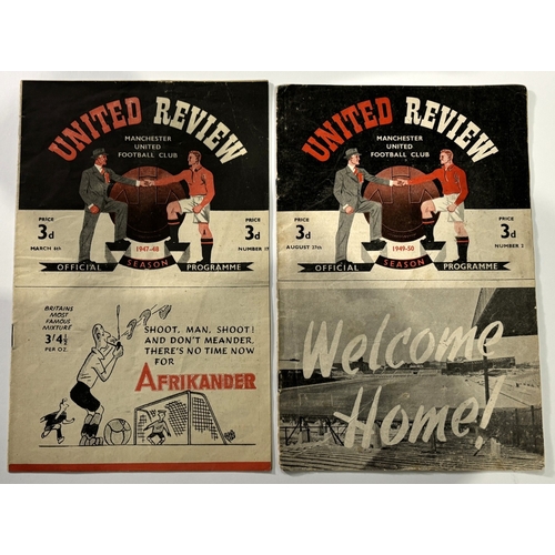 225 - Football programmes collection 1944/45 War Cup Blackpool v Bolton Wanderers 7th April 1945, 1945/46 ... 