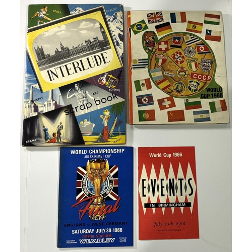 225A - 1966 World Cup finals in England newspaper match reports presented in two SCRAP BOOKS covering footb... 