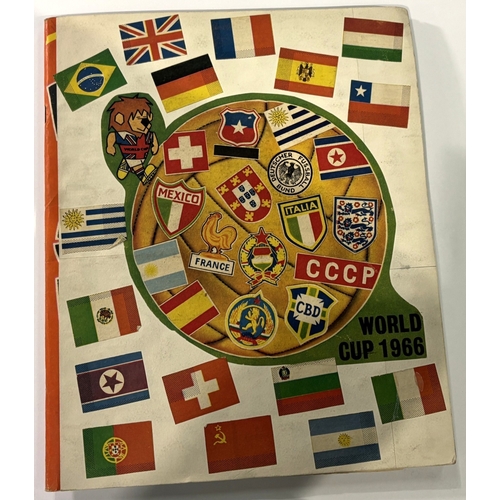 225A - 1966 World Cup finals in England newspaper match reports presented in two SCRAP BOOKS covering footb... 