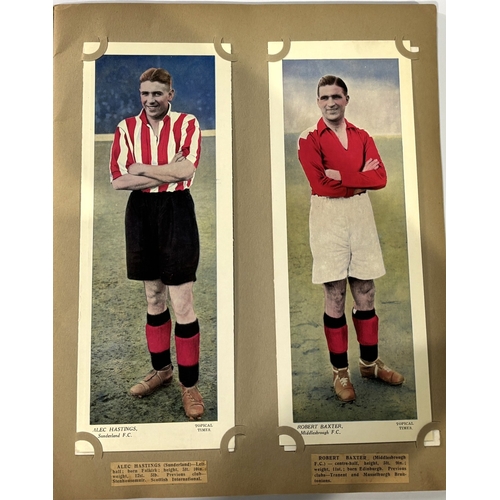 226 - 1930's Topical Times Footballers Panel Portraits Album containing (1936) Panel Portraits (coloured) ... 