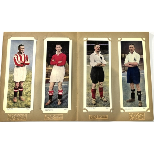 226 - 1930's Topical Times Footballers Panel Portraits Album containing (1936) Panel Portraits (coloured) ... 