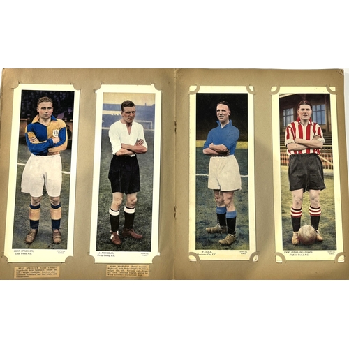 226 - 1930's Topical Times Footballers Panel Portraits Album containing (1936) Panel Portraits (coloured) ... 