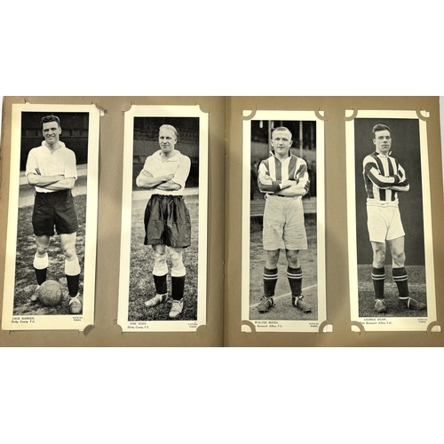 226 - 1930's Topical Times Footballers Panel Portraits Album containing (1936) Panel Portraits (coloured) ... 