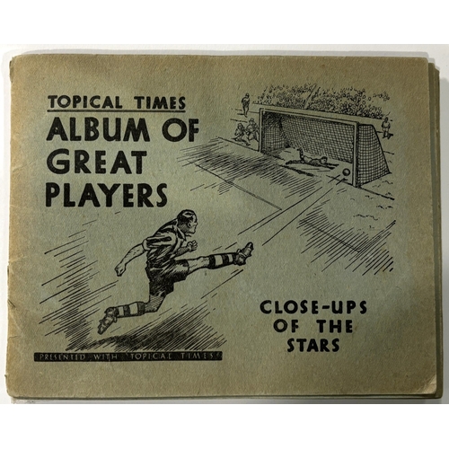 226 - 1930's Topical Times Footballers Panel Portraits Album containing (1936) Panel Portraits (coloured) ... 