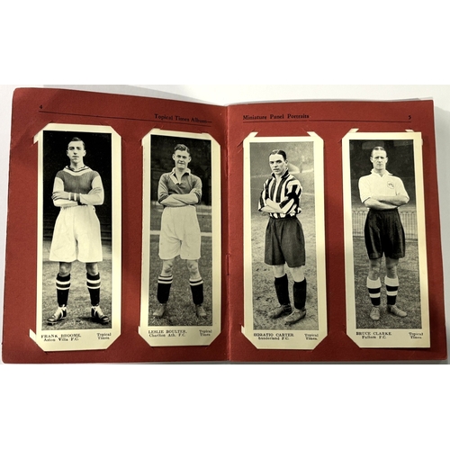 227 - Topical Times footballer cards 1937 Triple Portraits 5/8 plus a further 14 cards included cut from t... 