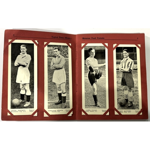227 - Topical Times footballer cards 1937 Triple Portraits 5/8 plus a further 14 cards included cut from t... 