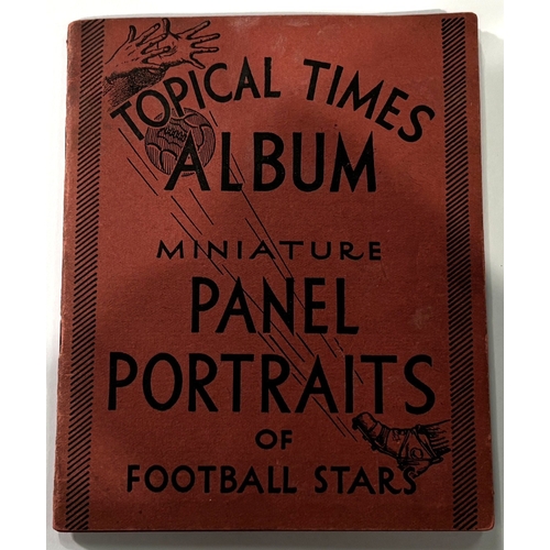 227 - Topical Times footballer cards 1937 Triple Portraits 5/8 plus a further 14 cards included cut from t... 