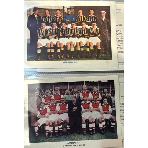 227A - Collection of Sports memorabilia 1938 Shermans Pools Famous Teams cards full set (37/37); 1971/72 Fo... 