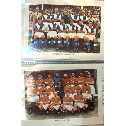 227A - Collection of Sports memorabilia 1938 Shermans Pools Famous Teams cards full set (37/37); 1971/72 Fo... 