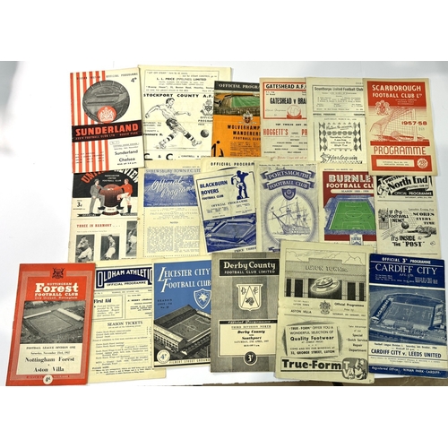 228A - Collection of football programmes 1949/50 Manchester United v Newcastle United, 1950/51 Shrewsbury T... 