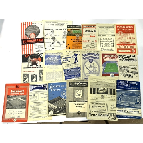 228A - Collection of football programmes 1949/50 Manchester United v Newcastle United, 1950/51 Shrewsbury T... 