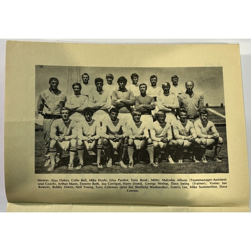 232A - 1970 European Cup Winners Cup Final Manchester City v Gornik Zabreze programme 29 April 1970; name, ... 