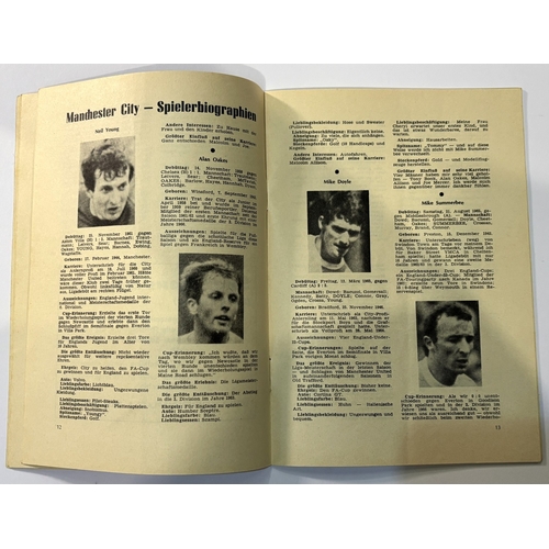 232A - 1970 European Cup Winners Cup Final Manchester City v Gornik Zabreze programme 29 April 1970; name, ... 