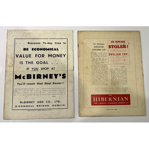 235 - 1949 Bohemians v Manchester United testimonial special edition programme 1st June 1949; 1942 Bohemia... 
