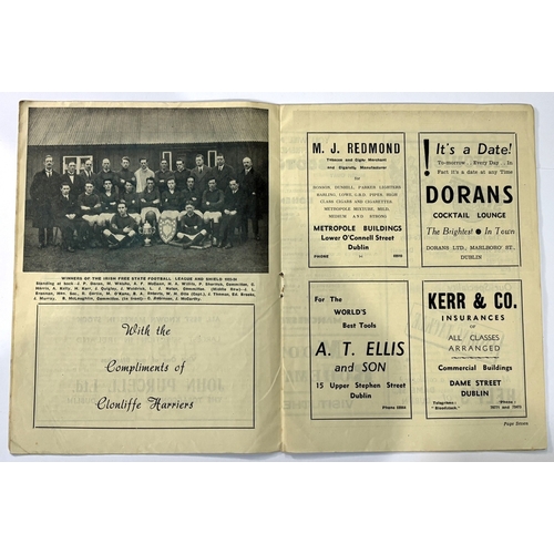 235 - 1949 Bohemians v Manchester United testimonial special edition programme 1st June 1949; 1942 Bohemia... 