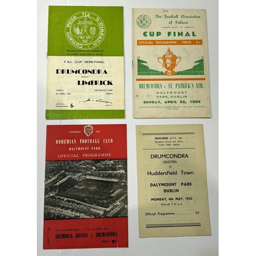 235A - 1954 Shamrock Rovers v Drumcondra (FAI Cup semi-final) programme, 1954 Drumcondra v St. Patrick’s At... 