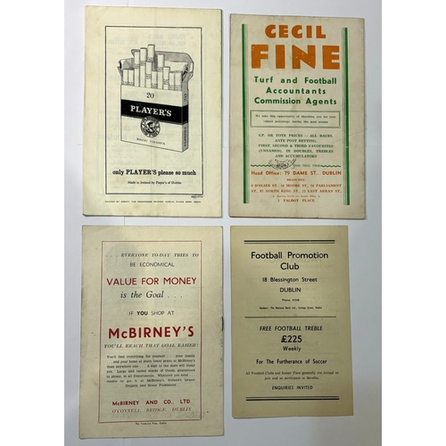 235A - 1954 Shamrock Rovers v Drumcondra (FAI Cup semi-final) programme, 1954 Drumcondra v St. Patrick’s At... 