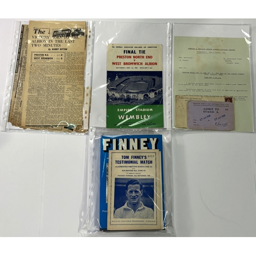 239 - Tom Finney of Preston North End/England memorabilia: the h/b book Finney – A Football Legend by Paul... 
