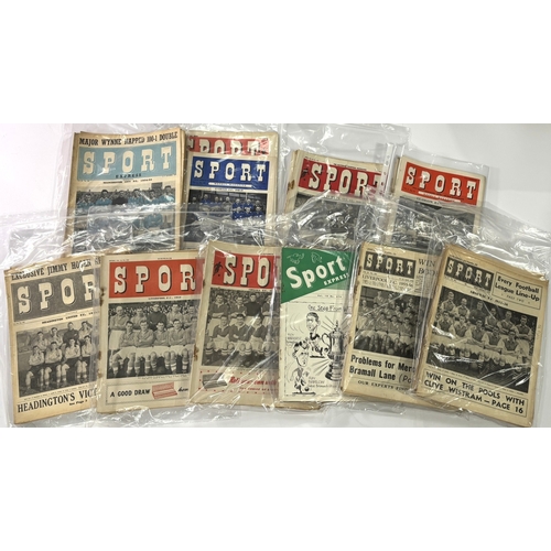 240 - Collection of early post war football magazines, also has content of other sports, 125 in total and ... 